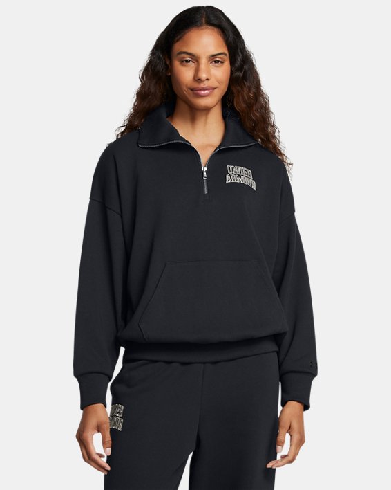 Women's UA Icon Heavyweight Terry Oversized ¼ Zip | Under Armour Women's UA Icon Heavyweight Terry Oversized ¼ Zip | Under Armour
